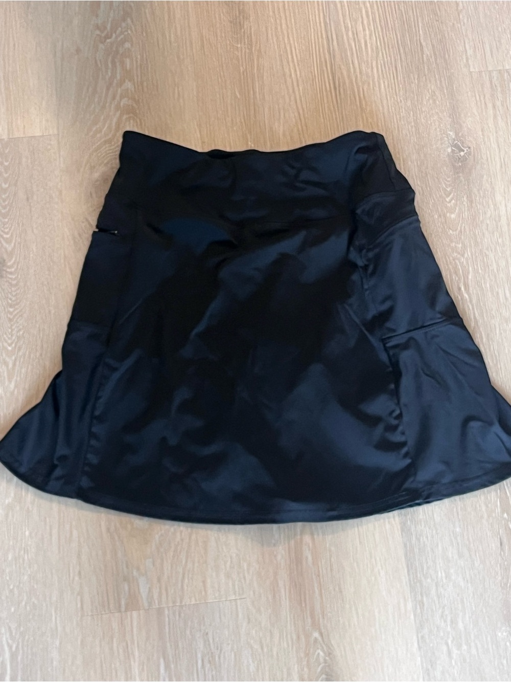 Black Swim Tennis Skirt Medium
